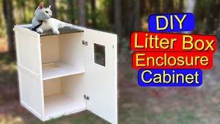 DIY Litter Box Enclose Cabinet [upl. by Furgeson990]