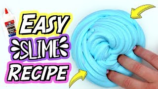 HOW TO MAKE SLIME For Beginners NO FAIL Easy DIY Slime Recipe [upl. by Brandon]