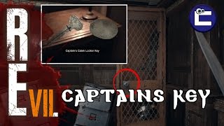 RESIDENT EVIL 7  CAPTAINS LOCKER KEY LOCATION [upl. by Yelsew]