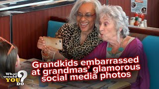 Grandkids embarrassed over grandmas glamorous social media photos  WWYD [upl. by Ayim644]