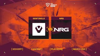 Sentinels vs NRG  VCT Americas Kickoff  Playoffs  Map 2 [upl. by Annelise]