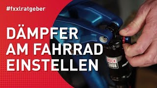 Dämpfer am Fahrrad einstellen [upl. by Dacey]