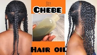 DIY CHEBE Hair Oil  Simple Ingredients for Growth amp Strength NO RESIDUE [upl. by Akcinahs235]