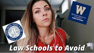 DO NOT APPLY TO THESE LAW SCHOOLS  Predatory Law Schools [upl. by Hairabez]