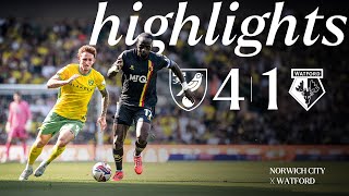 Norwich City 41 Watford  Short Highlights [upl. by Oiludbo]