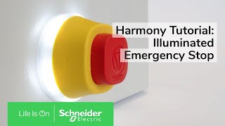 How to Mount the New Illuminated EStop  Schneider Electric Support [upl. by Hepza]