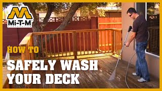 How To Properly Pressure Wash A Deck [upl. by Kellene696]