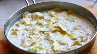 Ravioli in White Sauce Recipe [upl. by Ahsieken]