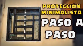 REJA MINIMALISTA PROTECCIÓN MODERNA  PASO A PASO [upl. by Ruckman92]