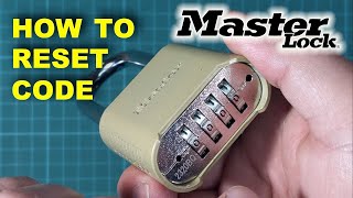 HOW TO CHANGE MASTER LOCK COMBINATION CODE [upl. by Dunning880]