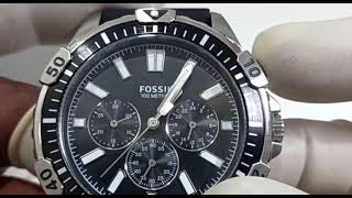 fossil watch chronograph setting [upl. by Eniamor]