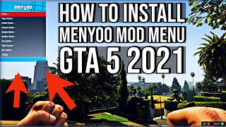 HOW TO INSTALL MENYOO FOR GTA 5 2021  Installing Menyoo Mod Menu in GTA 5  EASY PC MOD [upl. by Tati]