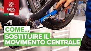 Come sostituire il movimento centrale  Manutenzione base per bici da strada [upl. by Bascomb]