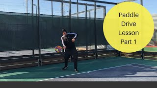 Platform Tennis Drive Lesson  Part 1 [upl. by Faxon]