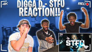 AMERICANS REACT TO DIGGA D  STFU [upl. by Kcirrez]