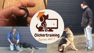 Clickertraining hond cursus deel 1 [upl. by Gilmour]