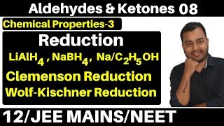 Aldehydes amp Ketones 08  Properties 3  Reduction Of Aldehydes and Ketones JEENEET [upl. by Creath]