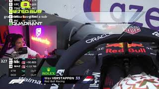 Lando Norris Reacts to Max Verstappens Crash [upl. by Vanzant]