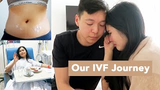 1st IVF Cycle  Honest IVF and ICSI Journey Fresh Transfer Infertility Struggles [upl. by Htebirol]