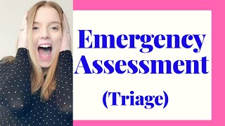 EMERGENCY ASSESSMENT TRIAGE USING THE ABCDE PRINCIPLE [upl. by Thormora]