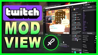 Twitch Mod View  Moderator Dashboard Tutorial [upl. by Cirded]