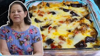 BERINJELA AO FORNO  RECEITA SIMPLES COM POUCOS INGREDIENTES E SABOR É INCRÍVEL  Divinas Receitas [upl. by Ahsinrad933]