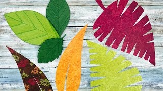 COMO HACER HOJAS DE PAPEL  MOLDES GRATIS  HOW TO MAKE PAPER LEAVES [upl. by Nocaj]