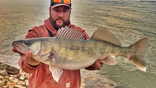 Walleye Fishing below a Giant Ohio River Dam [upl. by Nonah669]