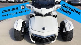 How to Operate a CanAm Spyder [upl. by Rosemonde]