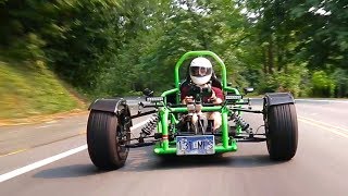 How is this Ninja 900Rpowered custom trike even legal [upl. by Fruin]