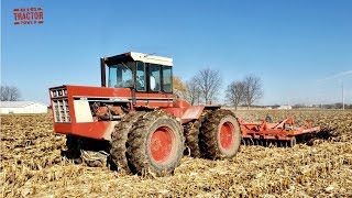 INTERNATIONAL 4586 Tractor Working on Fall Tillage [upl. by Spector]