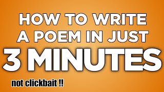 LEARN How to Write a Poem in just 3 MINUTES  Gawa ni Kahel [upl. by Arias914]