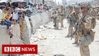 Seven died in the crowds outside Kabul airport  BBC News [upl. by Niram]