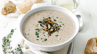 Homemade Cream of Mushroom Soup Recipe [upl. by Abbub]