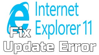 internet explorer 11 not installing on windows 7 how to fix it [upl. by Shulman]