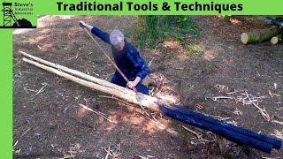 Debarking Iron Removing Bark With Traditional Tools [upl. by Anissa825]