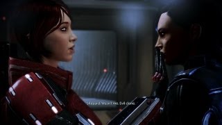 Shepard Kisses Traynor  Squadmates Reaction Citadel DLC [upl. by Hgielek]