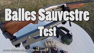 Balles fusil Sauvestre  Test fusil semi auto Browning Maxus [upl. by Kimmi480]