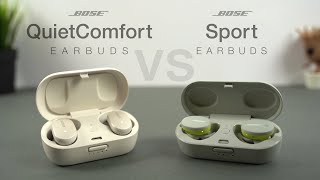 Bose QuietComfort vs Sport Earbuds InDepth Review  The Real ANC King [upl. by Nailimixam52]