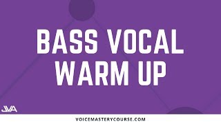 BASS VOCAL WARM UP [upl. by Edwin]