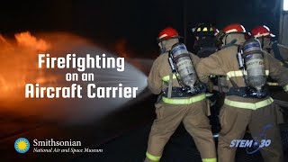 Firefighting on an Aircraft Carrier [upl. by Codie]