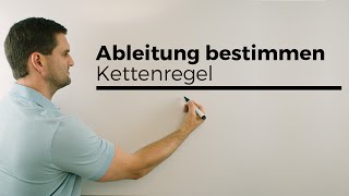 Kettenregel zum Ableiten Verkettungen Ableitung Funktionen  Mathe by Daniel Jung [upl. by Kester]