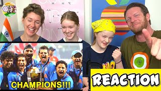 INDIA vs SRI LANKA 2011 WORLD CUP FINALS REACTION  CHAMPIONS  BigAReact [upl. by Ettennej]