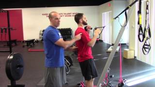 EricCresseycom 1arm TRX Row with Offset Kettlebell Hold [upl. by Sauers280]