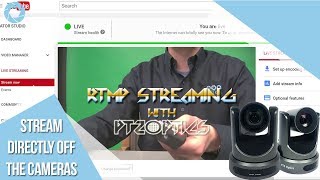 RTMP Streaming to YouTube Directly from the Cameras [upl. by Reyem]
