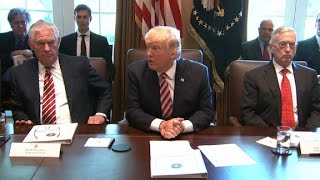 President Trumps first full cabinet meeting [upl. by Wilser]