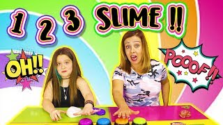 UN DOS TRES SLIME  Slime Challenge  Juegos con Slime [upl. by Oreves]