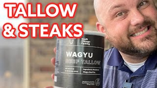 Steaks Grilled in Wagyu Beef Tallow Liquid Gold Shorts [upl. by Gnilrac]