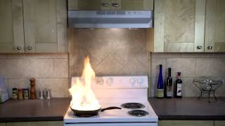 StoveTop FireStop Rangehood Demonstration [upl. by Edelman714]