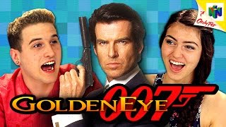 GOLDENEYE 007 N64 Teens React Retro Gaming [upl. by Salomo]